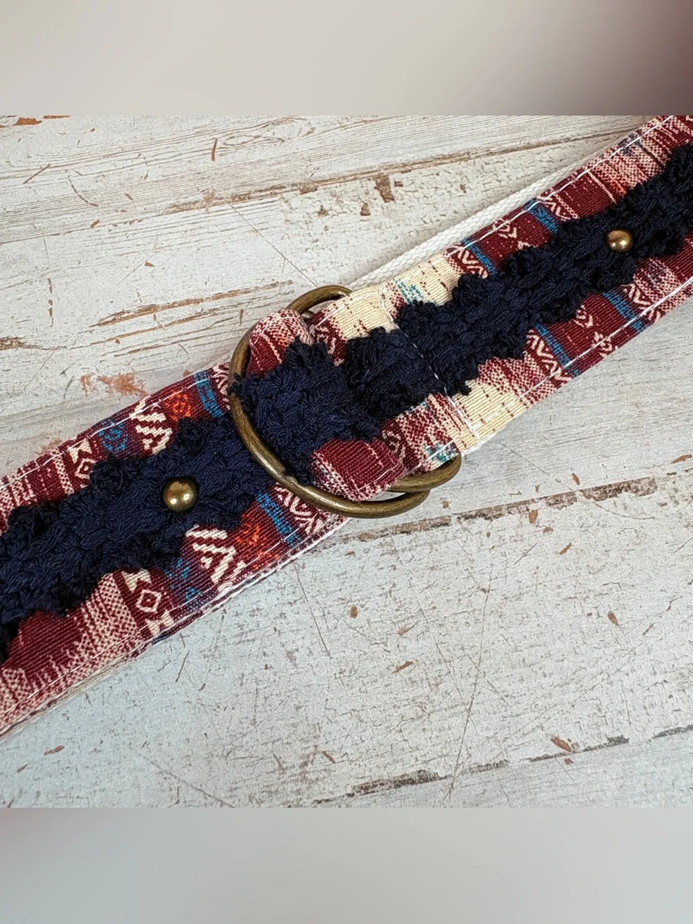 Handmade Vegan Boho Belt Hippie Women’s Eco-Friendly Belt Size 15-17